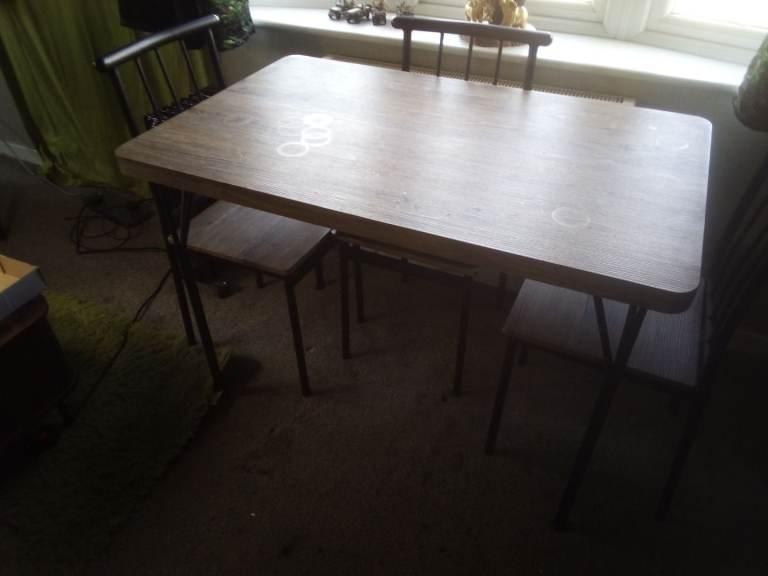 Dining table and chairs 