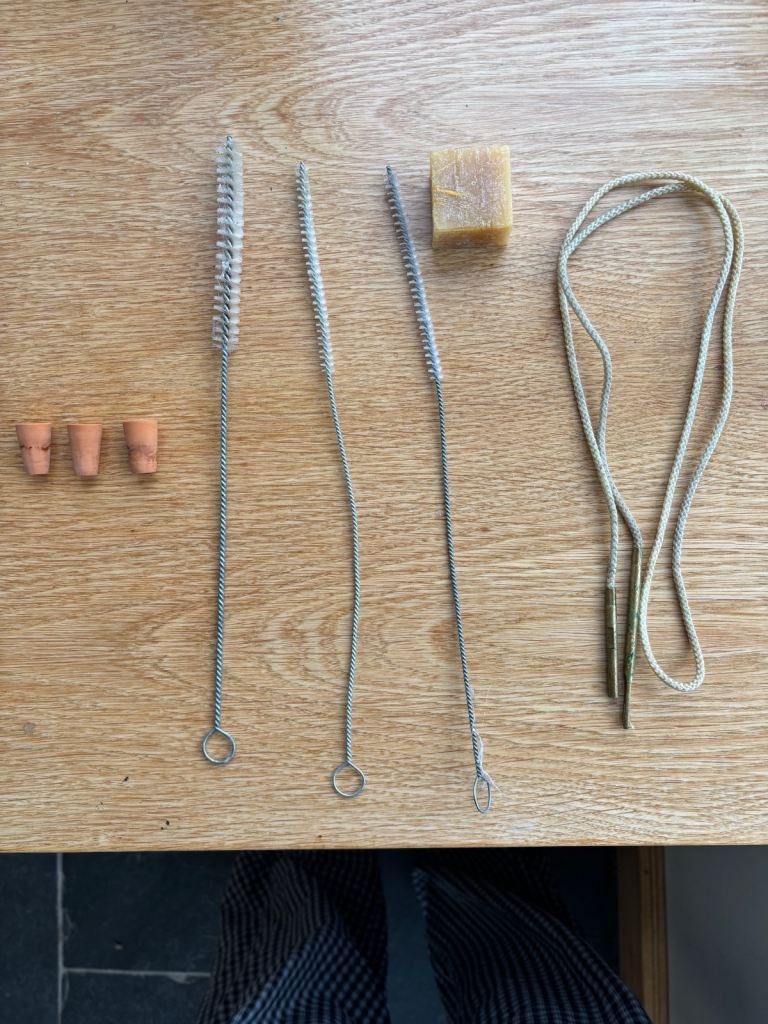 Highland bagpipes cleaners