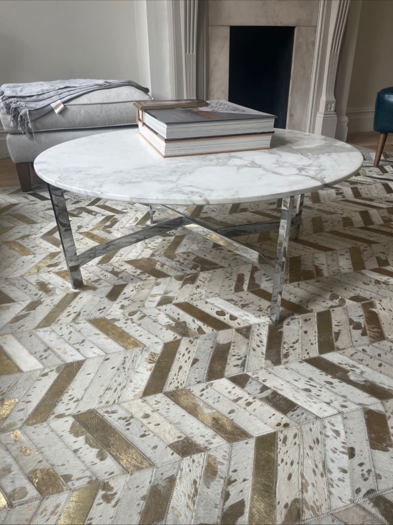 Minotti quark marble coffee table 90cm