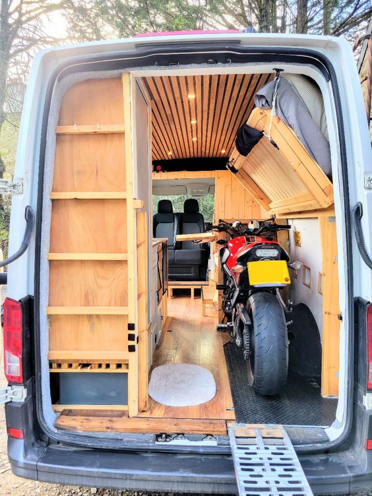 2018 VW Crafter Off Grid Campervan | Garage for (motor)bike
