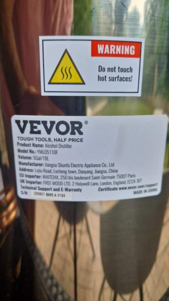 Alcohol Distiller, Vevor