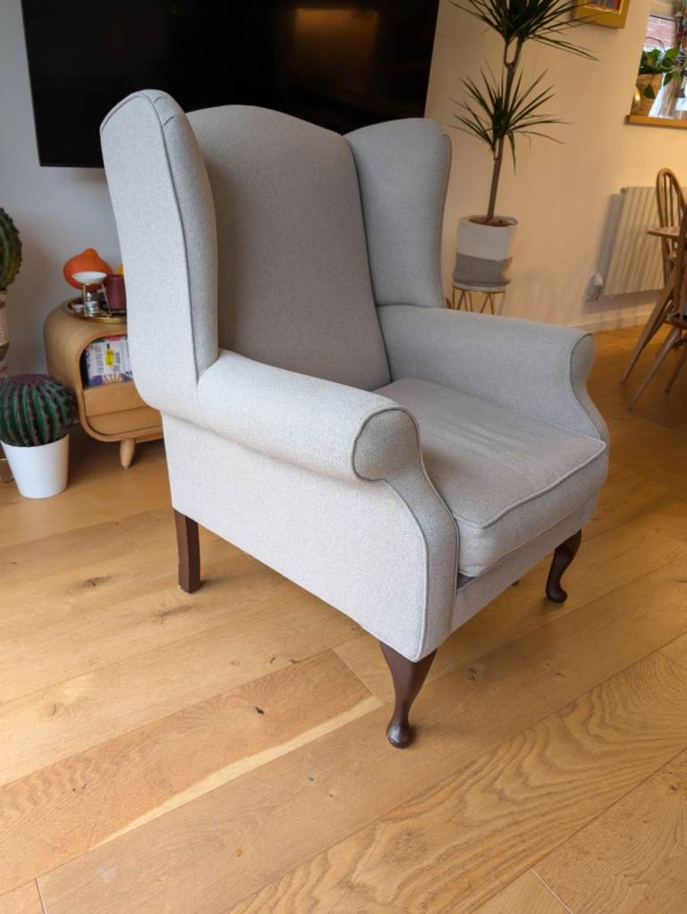 Laura Ashley Denbigh arm chair wingback armchair grey 