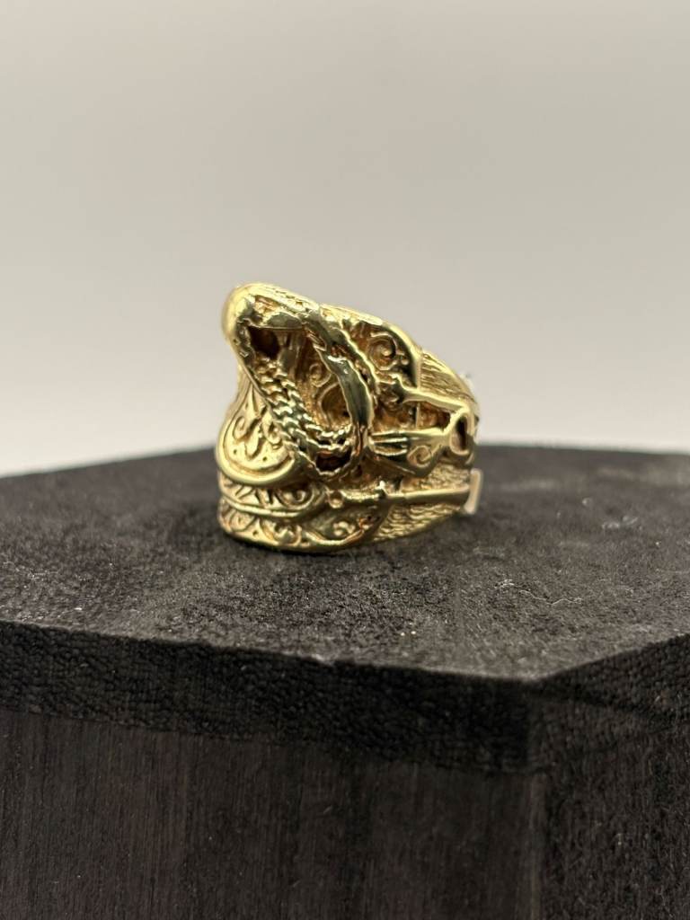 9CT HM SADDLE RING ( PENNY LANE ASHINGTON )