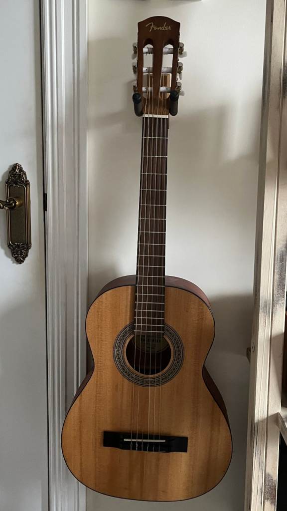 Fender FA-15N 3/4 Scale Nylon Acoustic String Guitar c/w Gig Bag, Wall Bracket