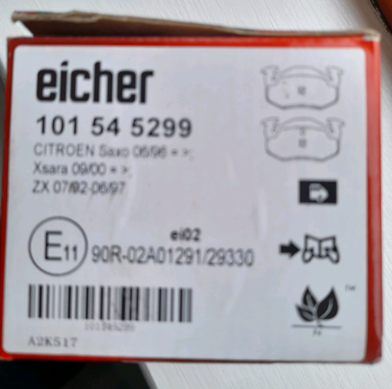 Two Sealed Brake Pads Brand New