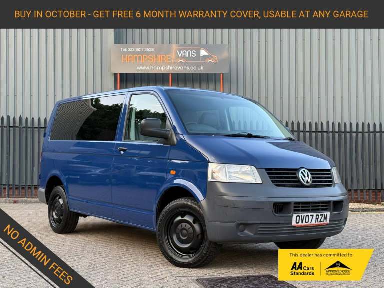 2007 Volkswagen Transporter 2.5 TDI PD Trendline Panel Van 4dr Diesel Manual L1 H1 (128 bhp) Wind...