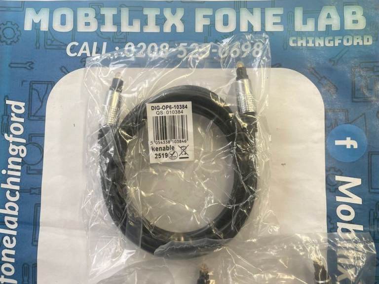 image for Optic Cable 1.8 Meter Digital Audio Cable Toslink Lead for Samsung/Sony/Philips/SmartTV/PS4 & XBOX