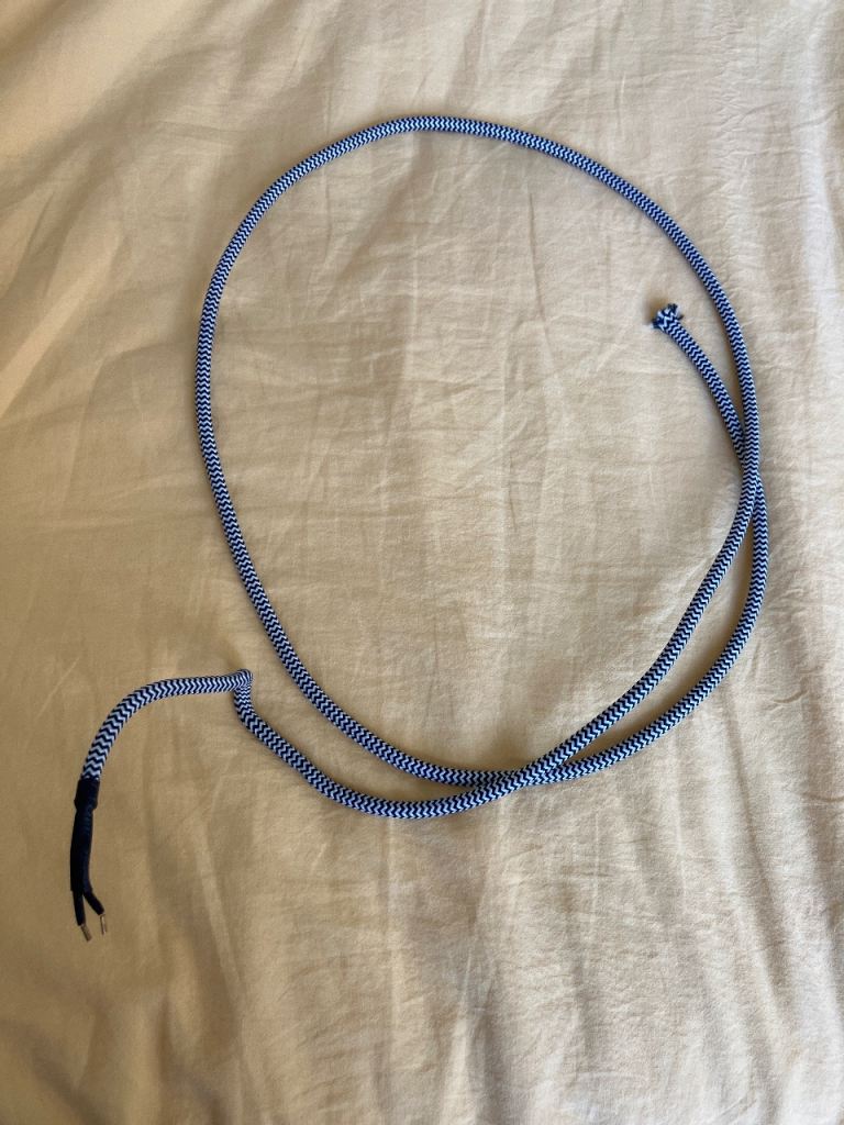 FREE Black and White Pattern Electrical Cable (just over 1m) – Good Condition