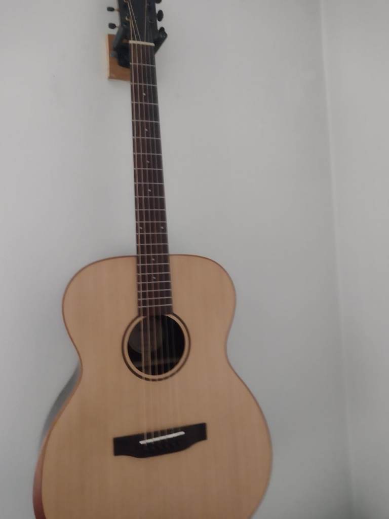 Acoustic guitar Harley Benton all solid wood guitar.
