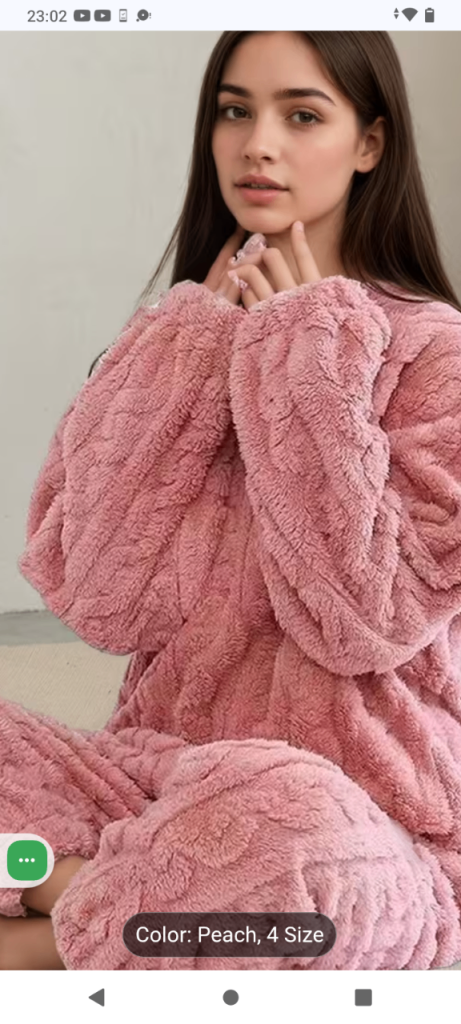 Women'S Cozy Fleece Pajama Set - Soft, Warm, and Breathable Solid Color Lounge Wear with Plush