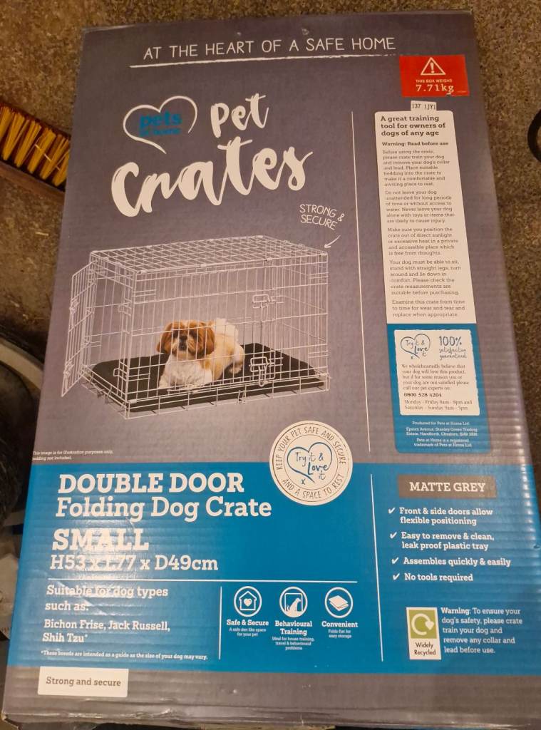 Parts at Home dog crate small black