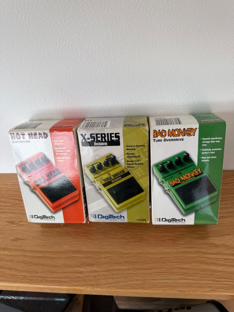 Digitech Bad Monkey plus Hot Head and Tone Driver set.