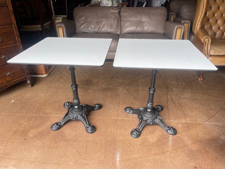 Victorian style cast iron bistro table