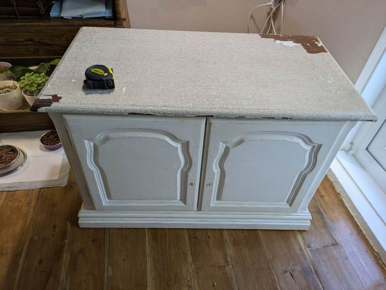 FREE Wooden Storage Cabinet - Fair White Condition