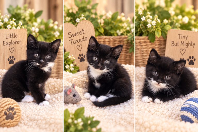 Beautiful Black & White Tuxedo Kittens – Loving Homes Wanted 