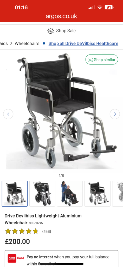Wheelchair - Drive - foldable 