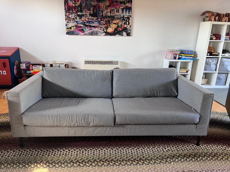 Grey Fabric large Sofa – Good Condition