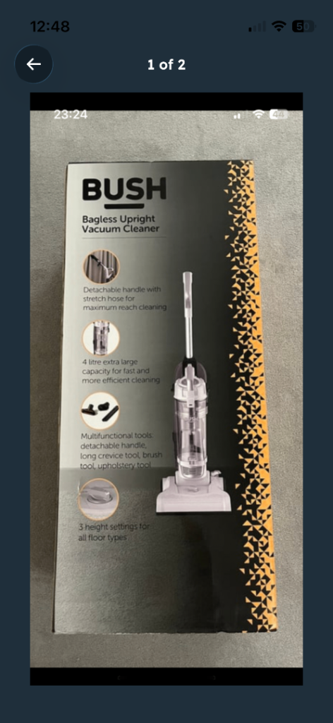 BUSH Bagless Upright Vacuum Cleaner – Brand New