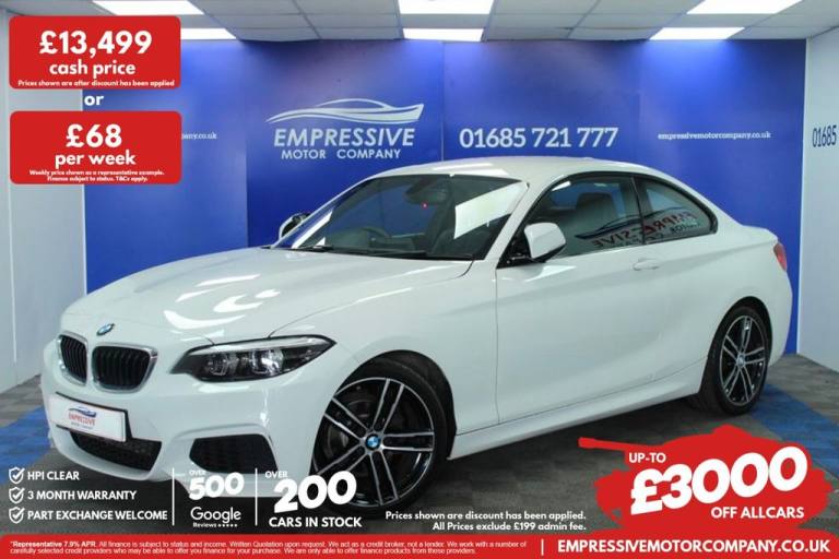 2019 69 BMW 2 SERIES 1.5 218I GPF M SPORT COUPE 2DR PETROL AUTO EURO 6 (S/S) (13