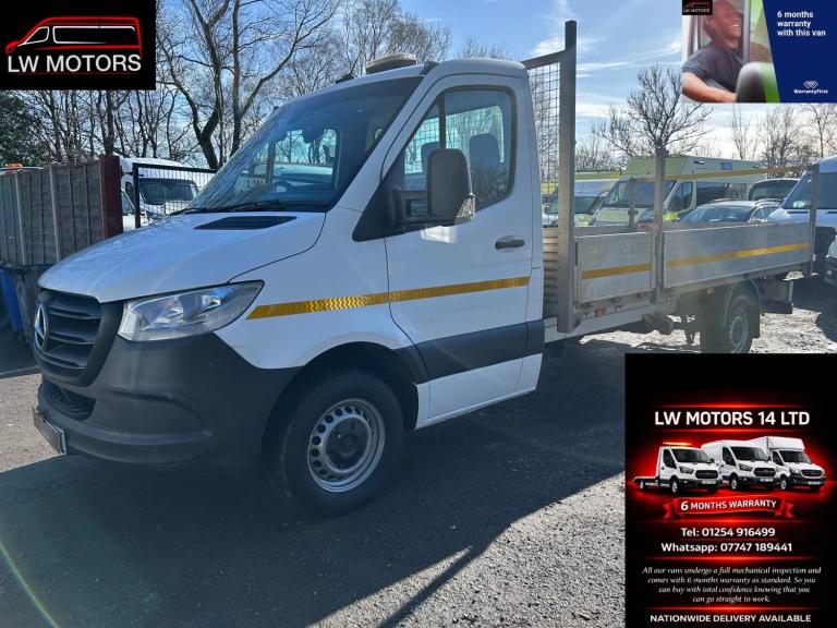 MERCEDES BENZ SPRINTER 315 CDI RWD L3H1 LWB 14FT ALLOY DROPSIDER 2021 21 REG