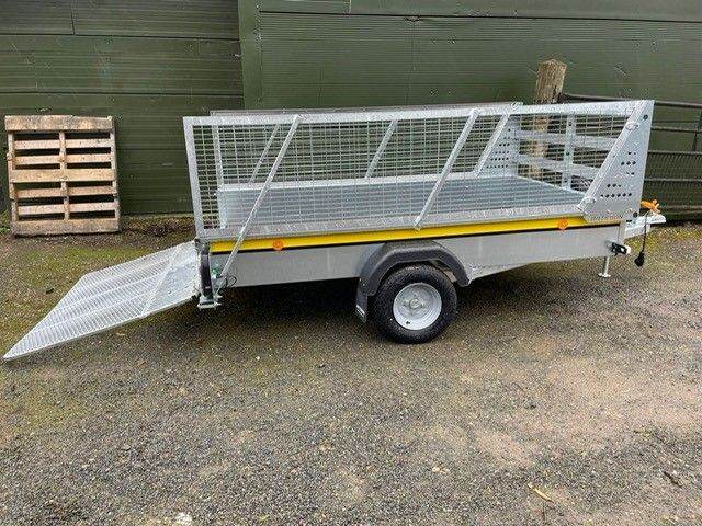General Purpose Unbraked 8' x 5' 750kgs Trailer with Mesh Extension Sides - Bateson B85