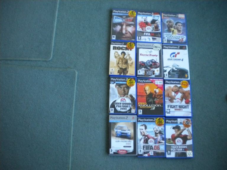 PLAYSTATION 2 GAMES ( SPORTS ) x 12,OR 6 GAMES FOR £14