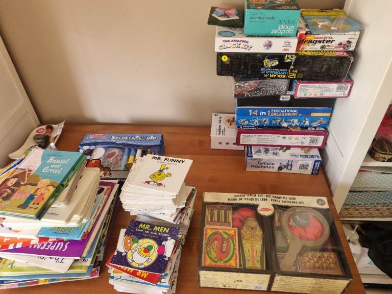Free Job lot of childrens books and activity kits