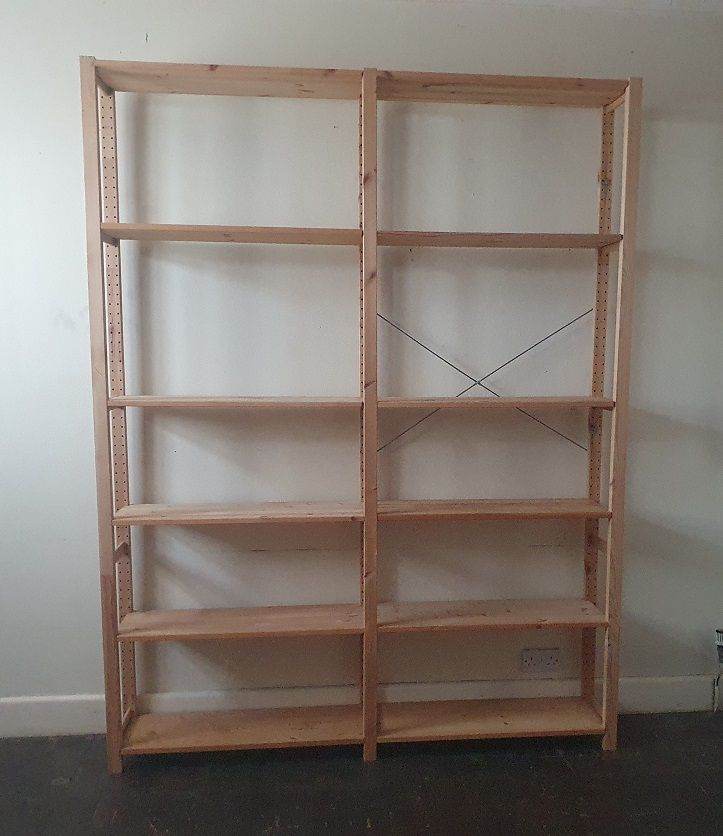 [LOT 5] Ikea IVAR 2 Section Shelving Unit with 12 Shelves [FREE local delivery]