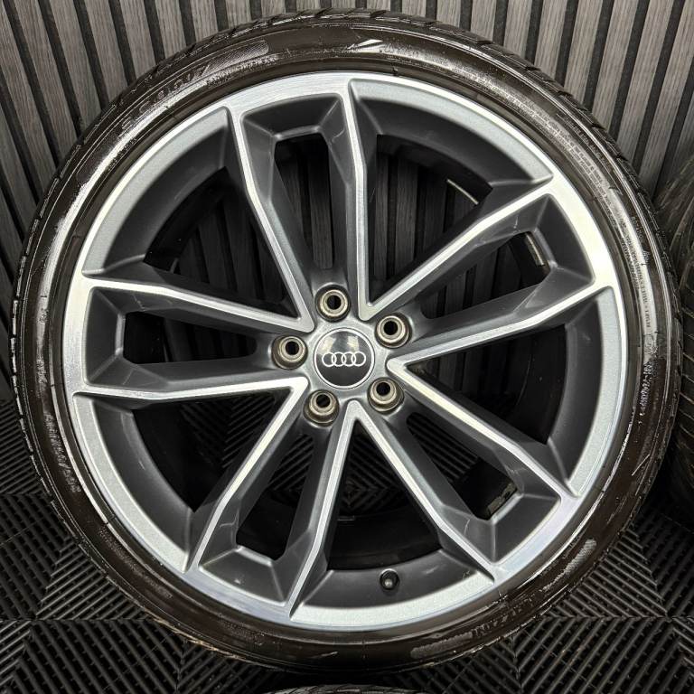 19'' GENUINE AUDI A5 S LINE S5 5 DOUBLE SPOKE B8 B9 A4 ALLOY WHEELS ALLOYS TYRES
