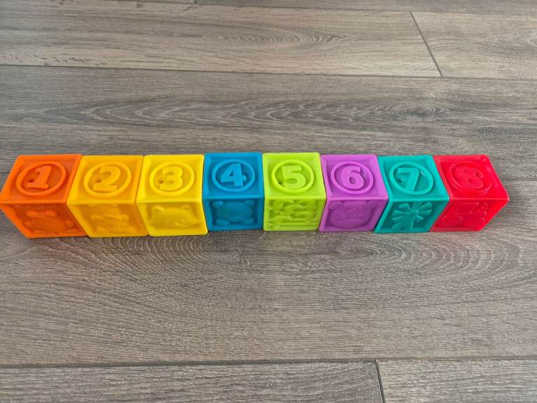 Early learning, soft, stackable blocks. Collection only. 