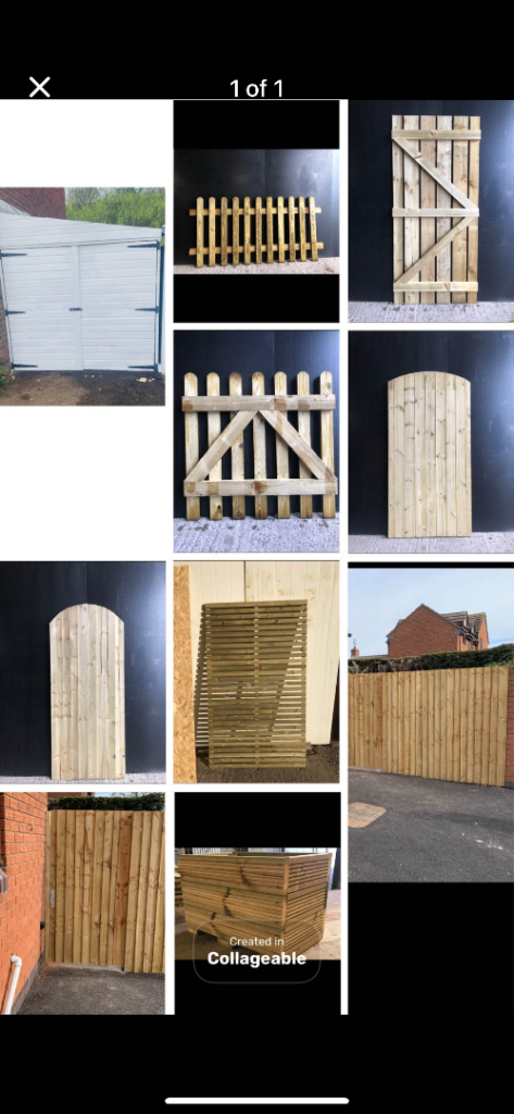 New Wooden Garden Gates and Fencing Panels - Various Styles