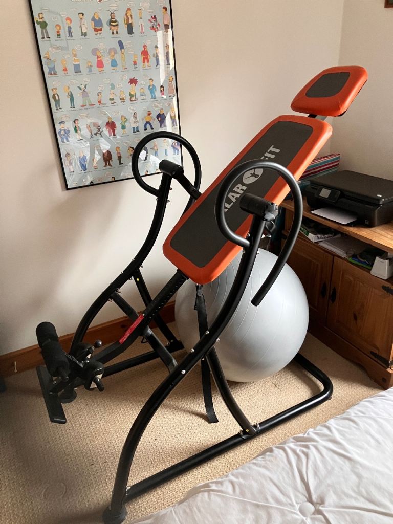 Inversion Table and exercise ball