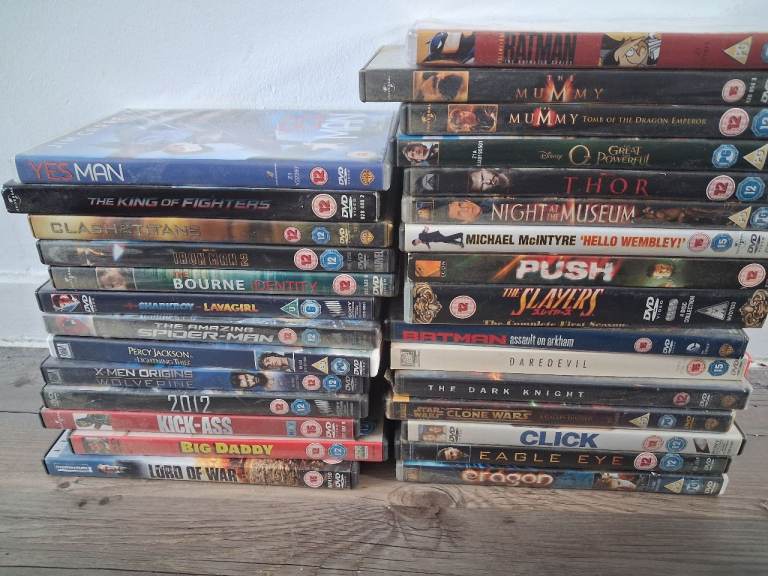 Large Bundle of DVDs – Various Films & TV Shows
