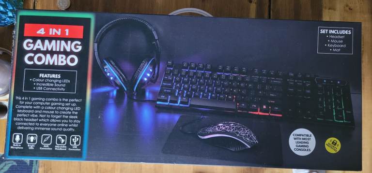 4 in 1 gaming combo new in box
