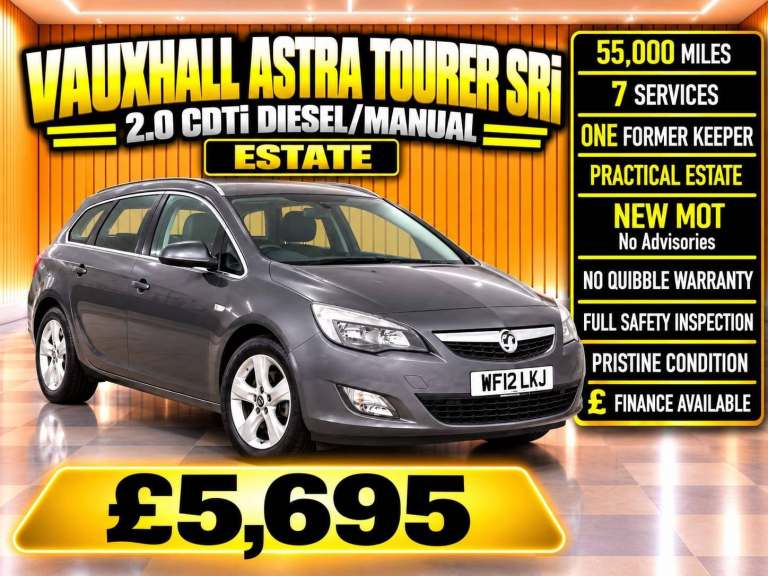 2012 Vauxhall Astra 2.0 CDTi 16V SRi [165] 5dr [Start Stop] ESTATE Diesel Manual