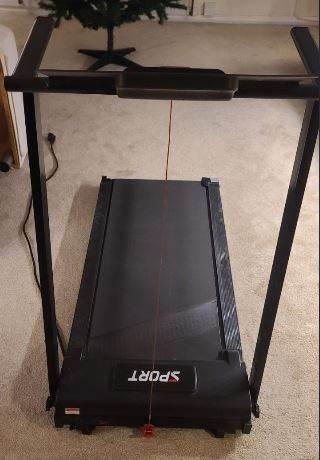 MURTISOL Folding Portable Electric Treadmill for Home with LCD Display & Low Noise Motor