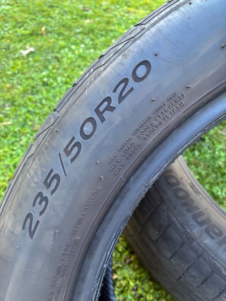 235/50R20 Hankook tyres x2