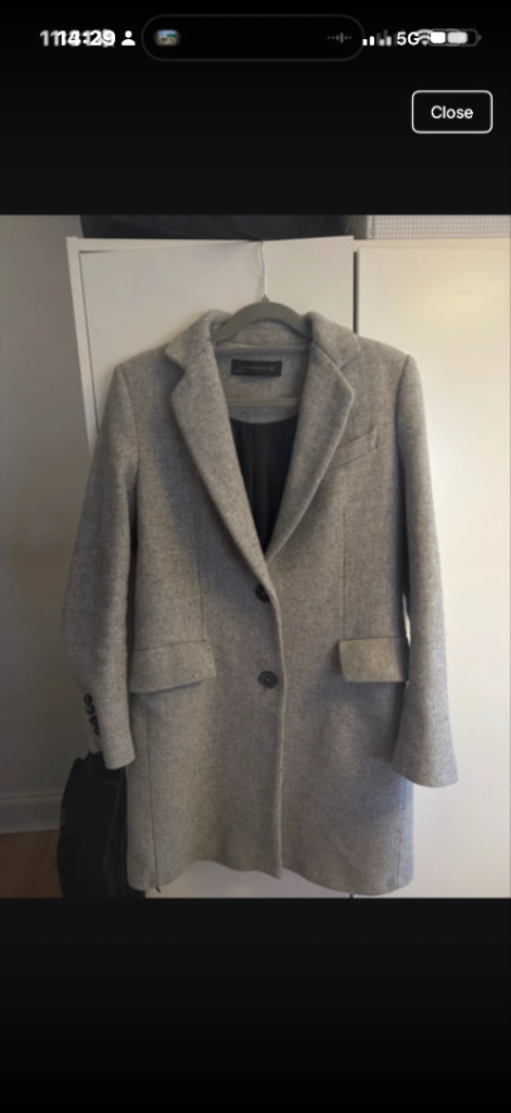 Coat grey zara