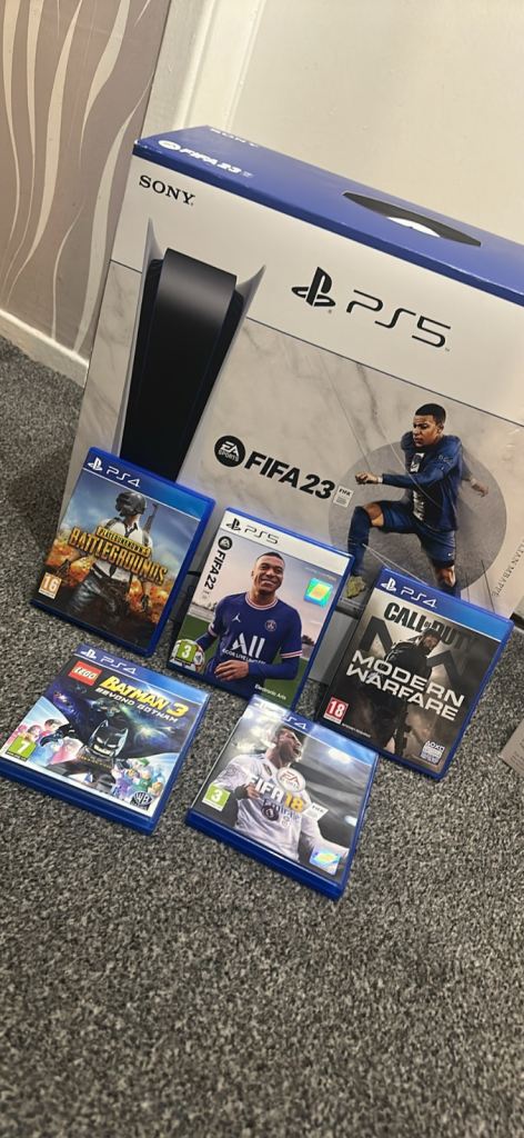 Ps5 disc edition + 5 games 