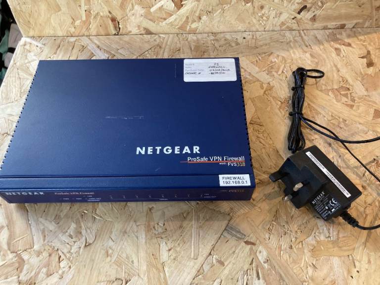 NETGEAR PROSAFE VPN FIREWALL FVS318 - all working, from a very clean office - see other items to