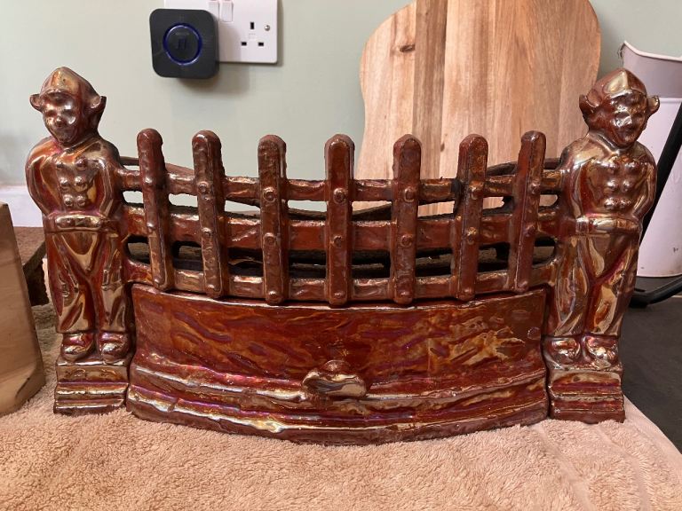 Vintage Cast Iron Fireplace Fret