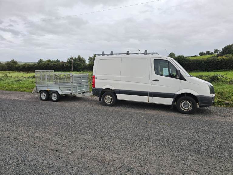 Volkswagen, CRAFTER, Panel Van, 2014, Manual, 1968 (cc) +2021 twin axle M-TEC trailer