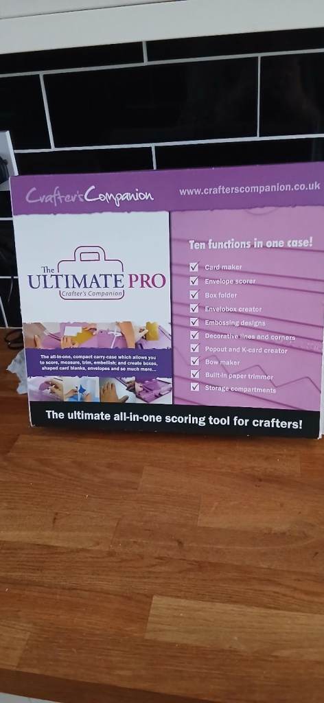 Crafters companion ultimate pro, enveloper pro and 2 x box makers