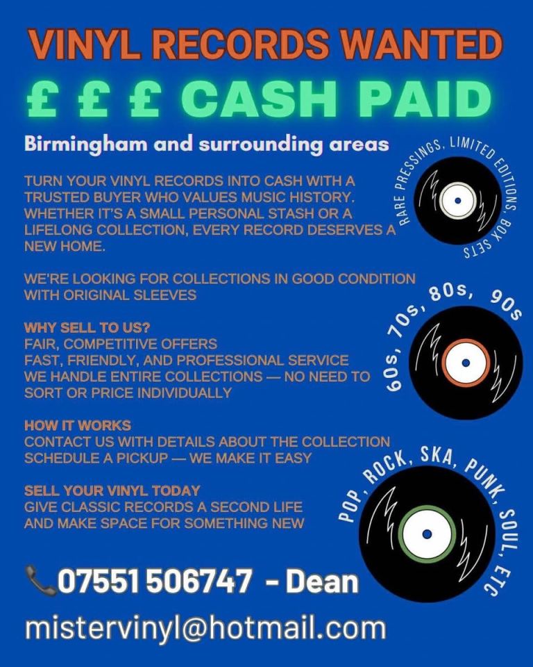 Vinyl records WANTED