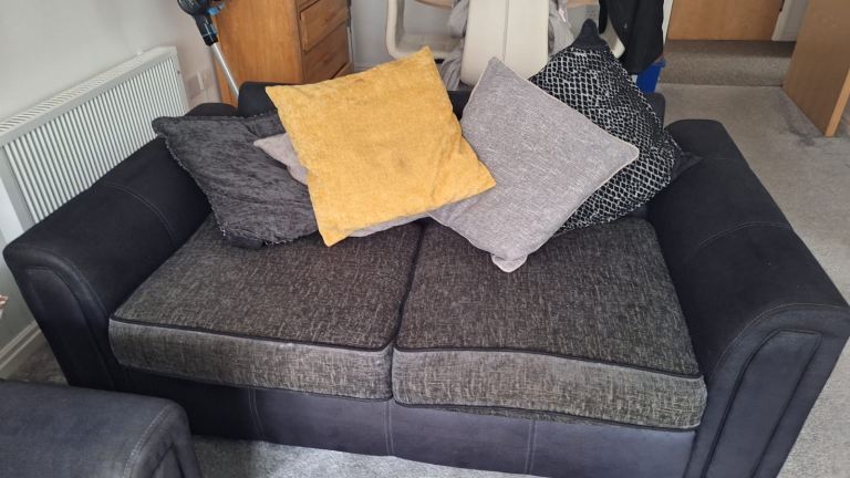 DFS 2 and 3 seater sofa with footstool free