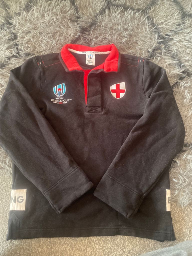 Rugby World Cup England Rugby Shirt – Black, Good Condition