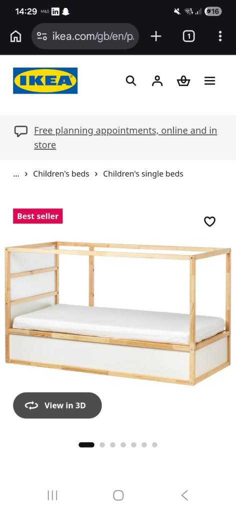Ikea kura cabin bed 