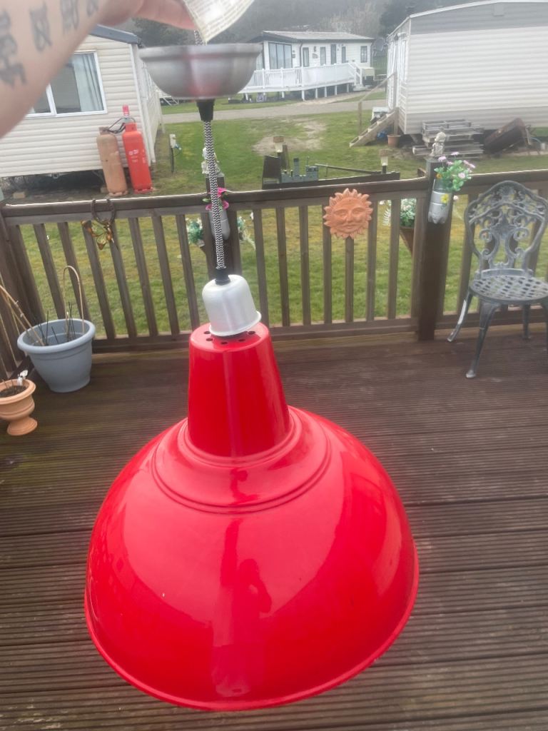 Light industrial fitting in red