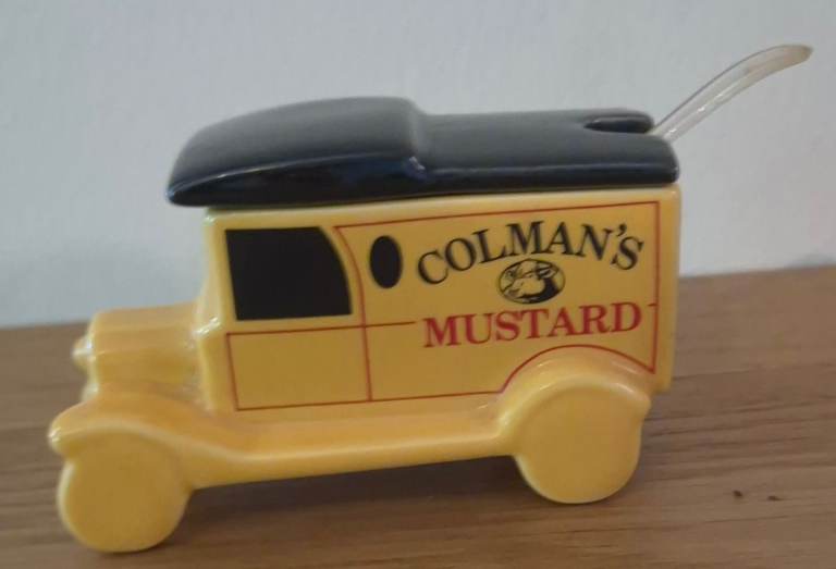 Colman's Mustard Van Ceramic Pot with Spoon