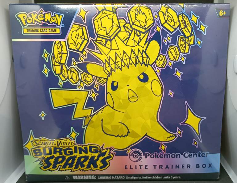 Pokémon Cards Surging Sparks Pokémon Center Elite Trainer Box SS PC ETB